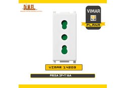 VIMAR PLANA Presa 2P+T 16A P17/11 bianco 14203