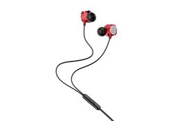 Cuffie auricolari con microfono 1.2m rosse JD040