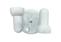 Lampada applique da parete 2xE27 in metallo bianco