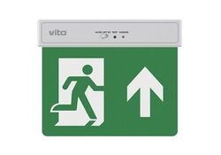 Lampada LED uscita d'emergenza freccia verso l'alto 2W 6500k luce fredda