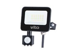 Faro LED da esterno con sensore PIR 10W 1000lm luce fredda 6000k