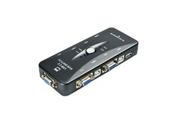 Switch KVM 4 porte USB 2.0 connettori USB/VGA