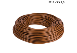 Cavo FS18OR18 Antifiamma 3G2,5 MMQ Colore Marrone