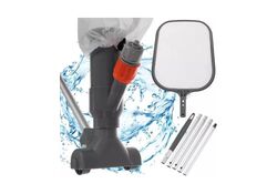 Kit 2 in 1 aspiratore e retino per pulizia piscine