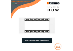 BTICINO Living Now Placca 6 posto bianca KA4806KG