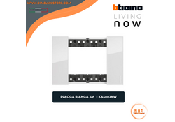 BTICINO Living Now Placca 3 posti bianca KA4803KW