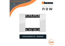 BTICINO Living Now Placca 3 posti bianca