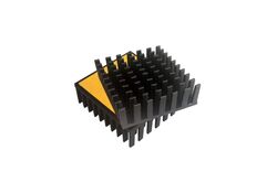 Dissipatore alluminio 43x40 mm con adesivo