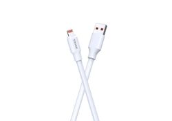 Cavo per ricarica e sincronizzazione bianco 1m 6A 120W USB Lightning JA018