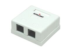 Presa a muro 2 prese RJ45 cat. 5E UTP Intellinet