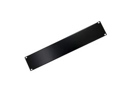 Pannello cieco per armadi rack 19'' nero 2U
