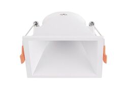Supporto quadrato per faretto GU10 da incasso 83x83mm bianco