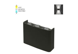 Lampada applique nera da esterno 6W SMD 16*10CM IP65