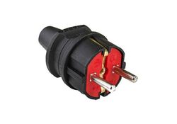 Spina schuko maschio IP20 nera 16A 250V Vito