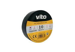 Nastro isolante 15mm 10m nero Vito
