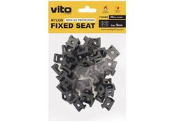 Supporto per fascette 9mm nero confezione da 50 Vito