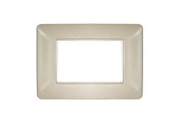 Placca in tecnopolimero 3P color sabbia compatibile Matix