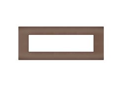 Placca 7 posti bronzo compatibile Vimar Arké