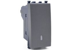 Deviatore unipolare grigio compatibile Vimar Arké