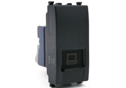 Connettore di rete RJ45 CAT6 nero compatibile Vimar Arké
