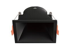 Supporto quadrato per faretto GU10 da incasso 83x83mm nero