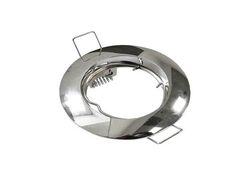 Supporto per faretto GU10  da incasso Φ80mm argentato