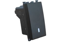 Invertitore unipolare nero compatibile Vimar Arké