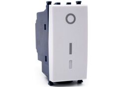 Interruttore bipolare bianco compatibile Vimar Arké