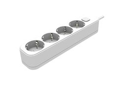 Multipresa schuko 4 posti con interruttore
