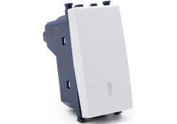 Interruttore unipolare bianco compatibile Vimar Arké