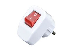 Spina schuko bianca con interruttore 16A 250V Vito