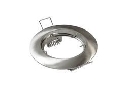 Supporto per faretto da incasso Φ80mm nichel satinato VITO