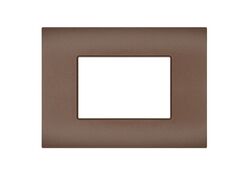 Placca 3 posti bronzo compatibile Vimar Arké