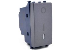 Interruttore bipolare grigio compatibile Vimar Arké