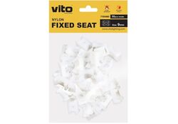 Supporto per fascette 9mm bianco confezione da 50 Vito