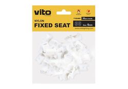 Supporto per fascette 5mm bianco confezione da 50 Vito