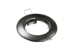Supporto per faretto GU10  da incasso Φ80mm nero