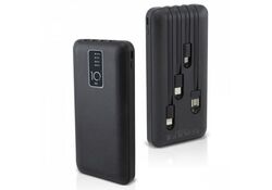 Powerbank 8800mAh nero USB/microUSB/type C/Lightning