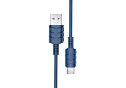 Cavo per ricarica e sincronizzazione type C 2m 3A blu KSC-716