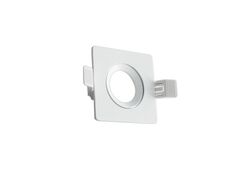 Supporto in alluminio da incasso orientabile KLAK lampade GU10 MR16 finitura bianca Century