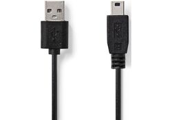 Cavo USB 2.0 A Maschio - Mini Maschio a 5 Pin 1m Nero