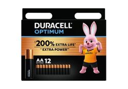 Batterie stilo AA alcaline 1.5V confezione da 12 Duracell