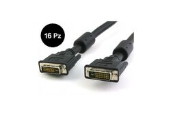 16 Pezzi - Cavo DVI digitale Dual Link (DVI-D) con ferrite 15 mt.