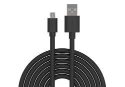 Cavo per ricarica e sincronizzazione microUSB 50cm nero