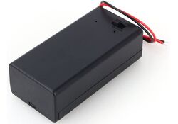 Custodia porta batteria 9V con interruttore