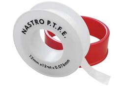 Nastro in teflon 1/2x12m spessore 0,076mm