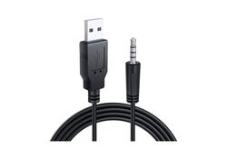 Cavo adattatore USB-Jack audio da 3.5mm 1m nero