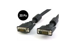 20 Pezzi - Cavo Monitor DVI digitale M/M dual link 10 mt (DVI-D)