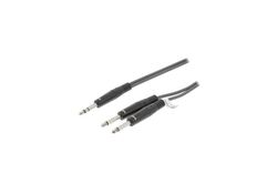 Cavo Audio 6.35mm Maschio Stereo - 2x 6.35mm Mono Maschio 5m 