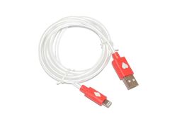 Cavo di ricarica e sincronizzazione USB Lightning luminoso rosso 1m